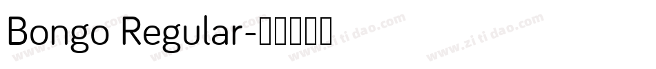 Bongo Regular字体转换